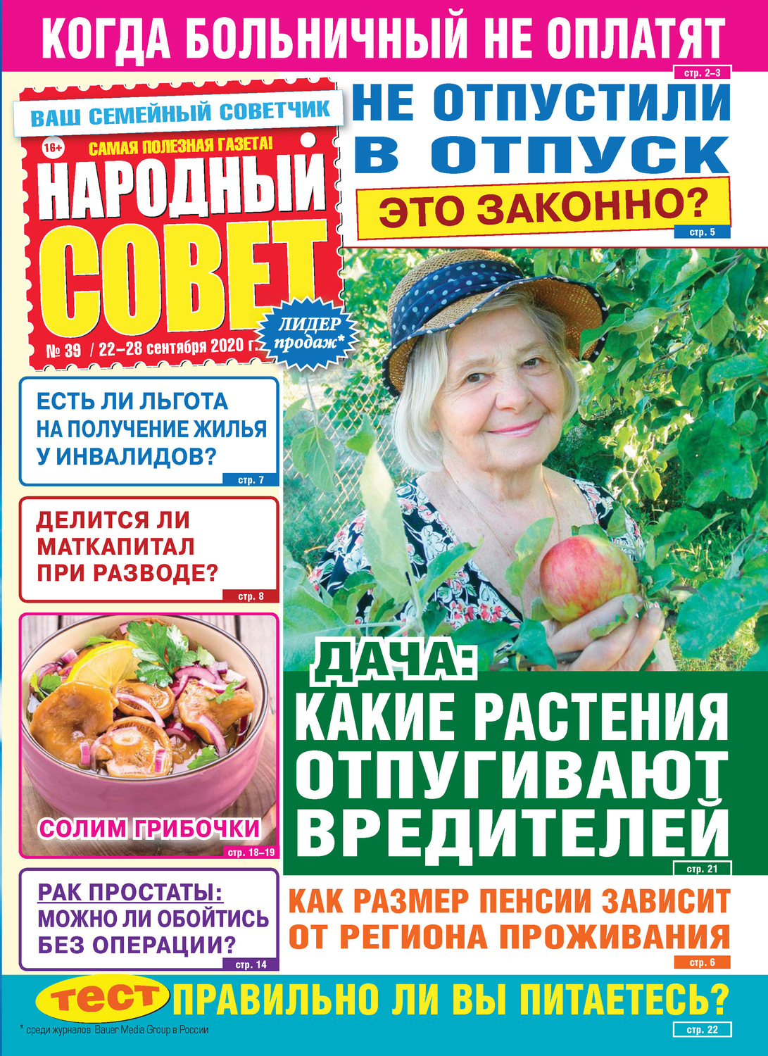 Обложка книги «Народный совет №39/2020»