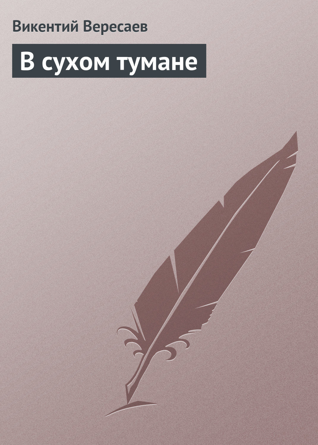 Обложка книги «В сухом тумане»