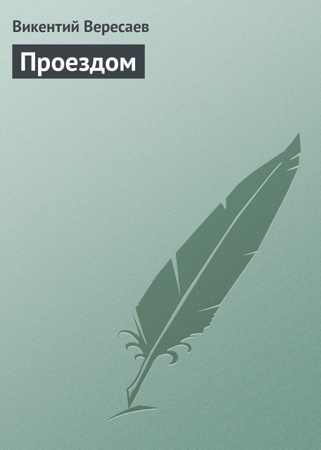 Обложка книги «Проездом»