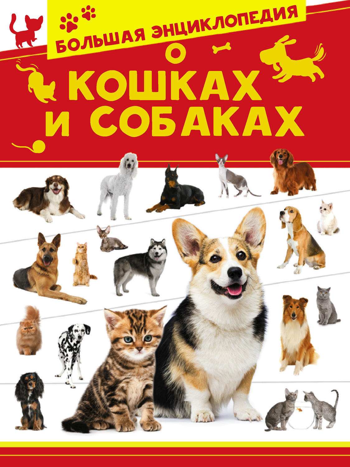 Обложка книги «Большая энциклопедия о кошках и собаках»