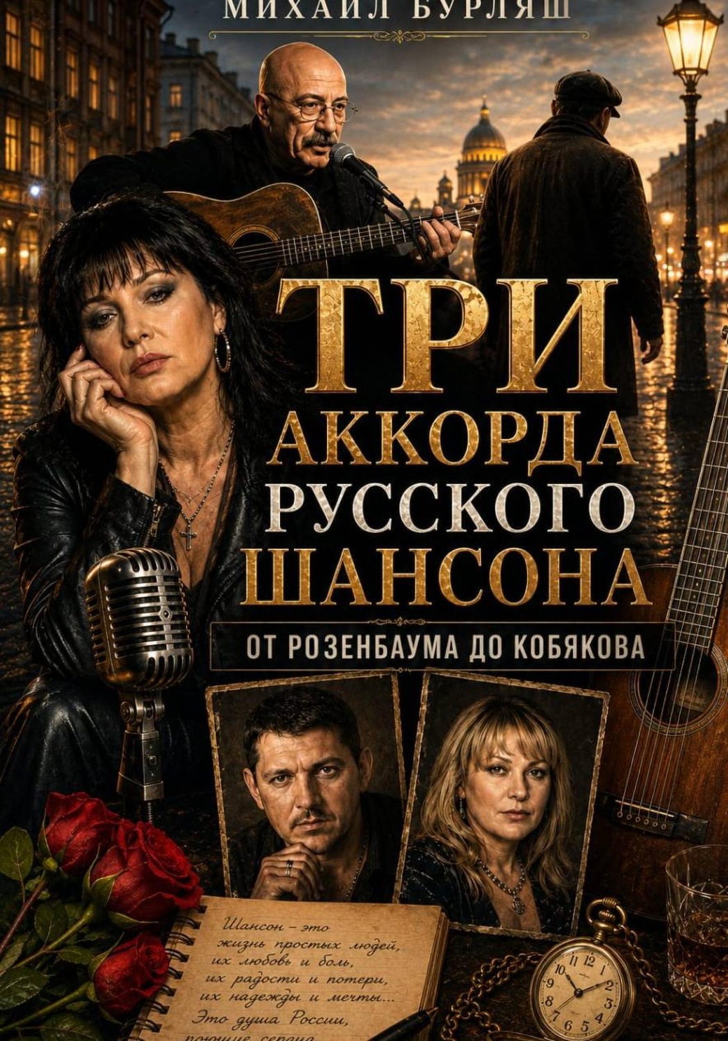 Обложка книги «Три аккорда русского шансона: от Розенбаума до Кобякова»