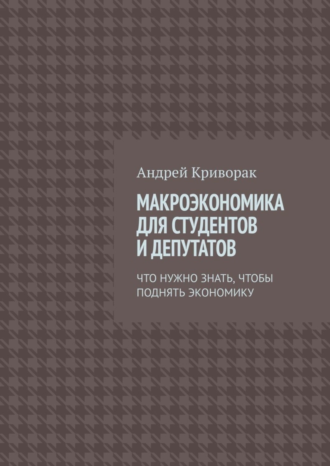Обложка книги «Макроэкономика для студентов и депутатов. Что нужно знать, чтобы поднять экономику»