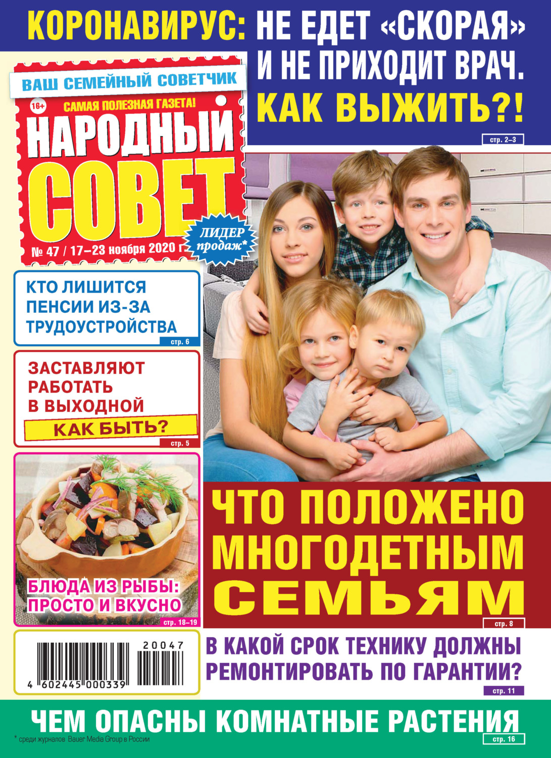 Обложка книги «Народный совет №47/2020»