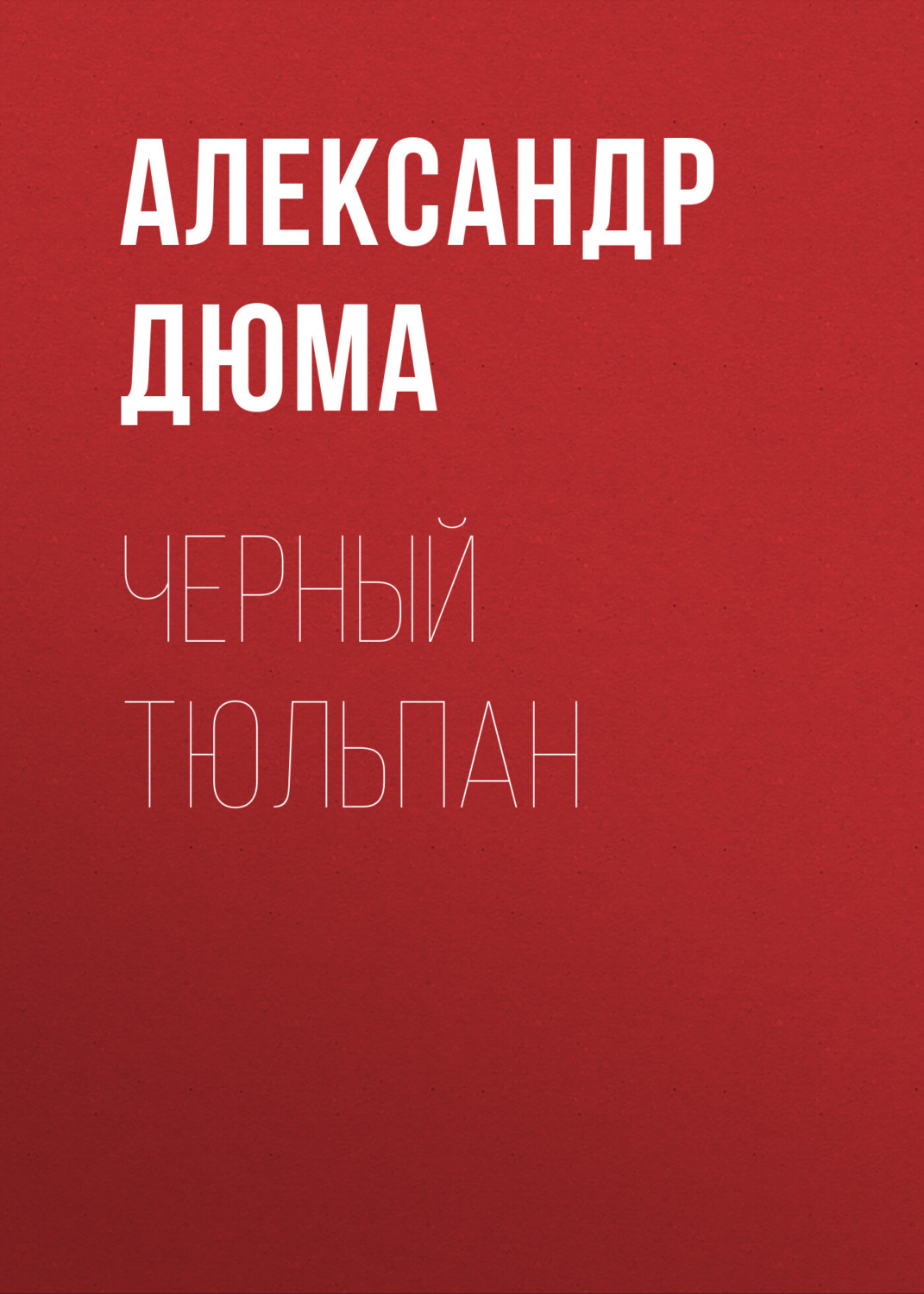 Обложка книги «Черный тюльпан»