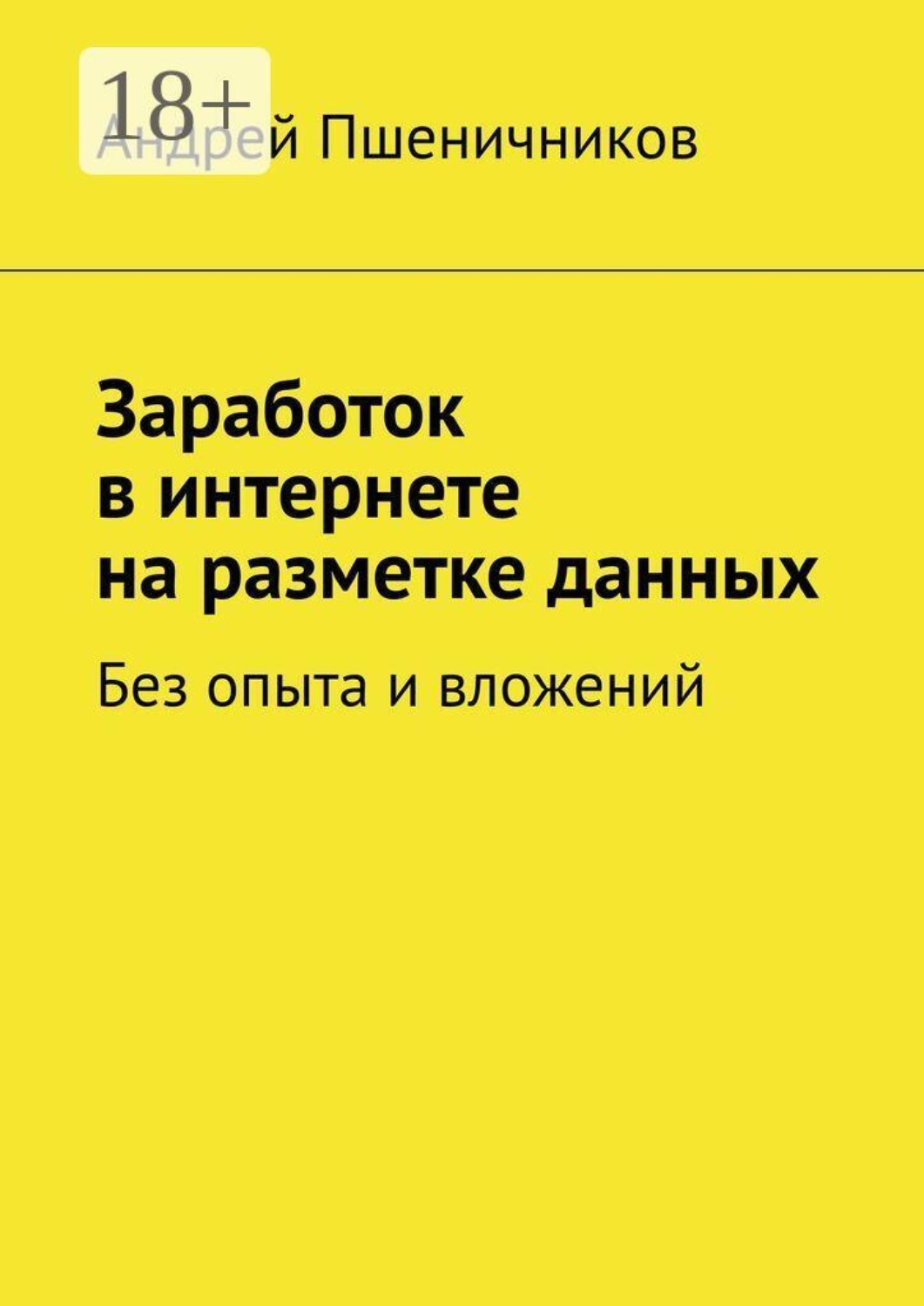Обложка книги «Заработок в интернете на разметке данных. Без опыта и вложений»
