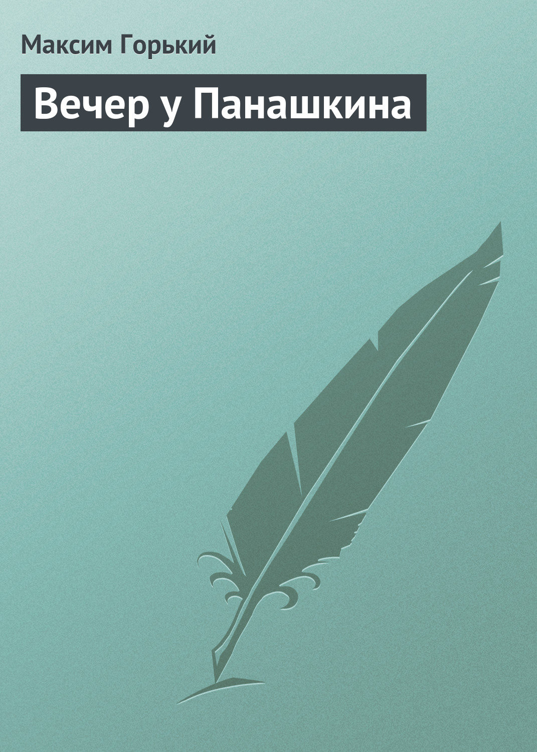 Обложка книги «Вечер у Панашкина»