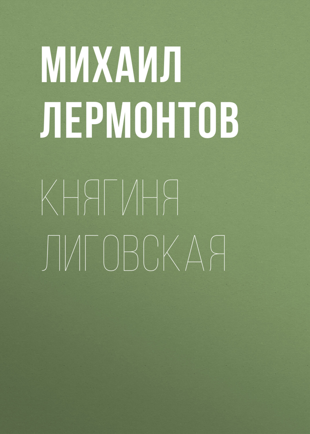 Обложка книги «Княгиня Лиговская»