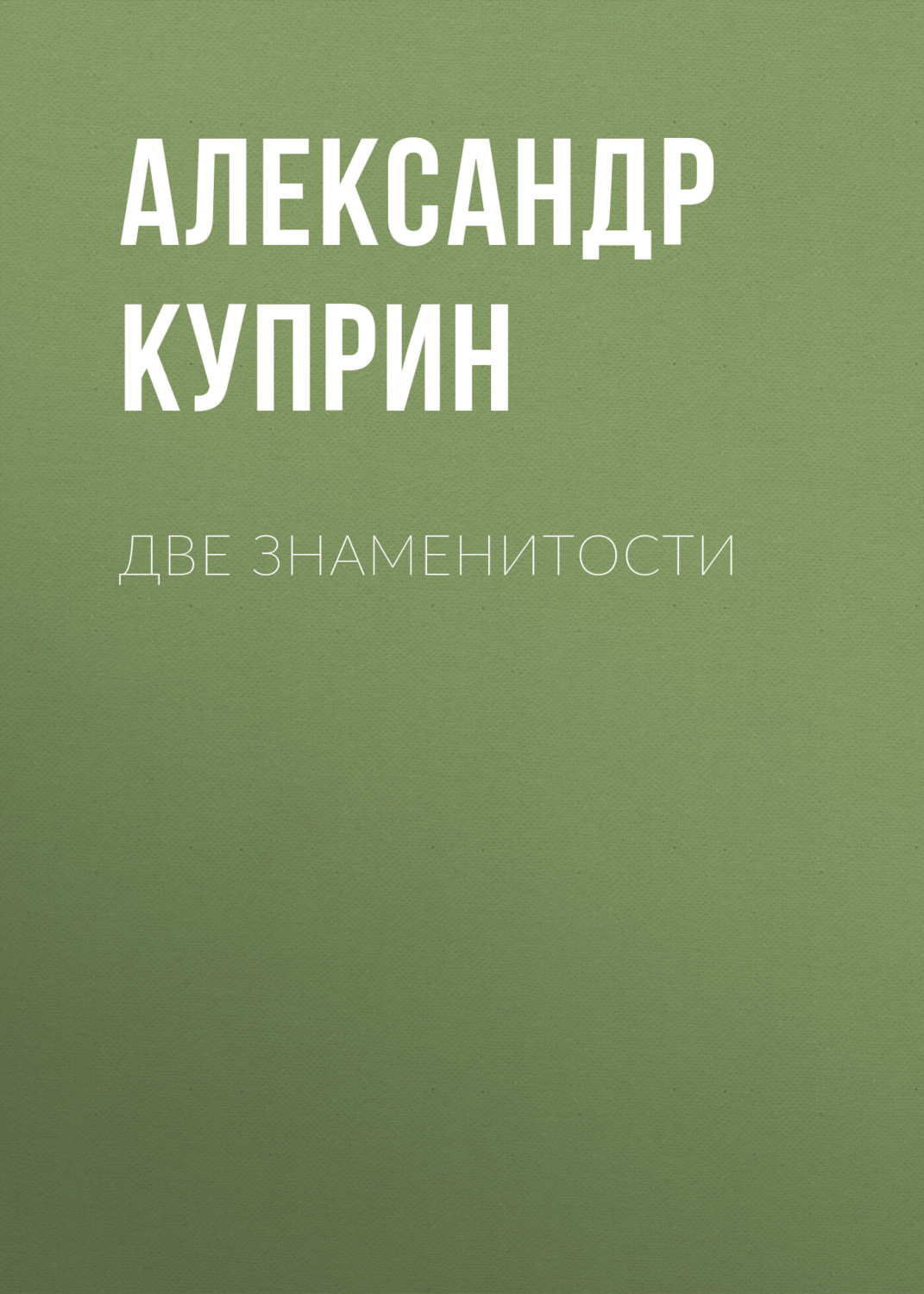 Обложка книги «Две знаменитости»