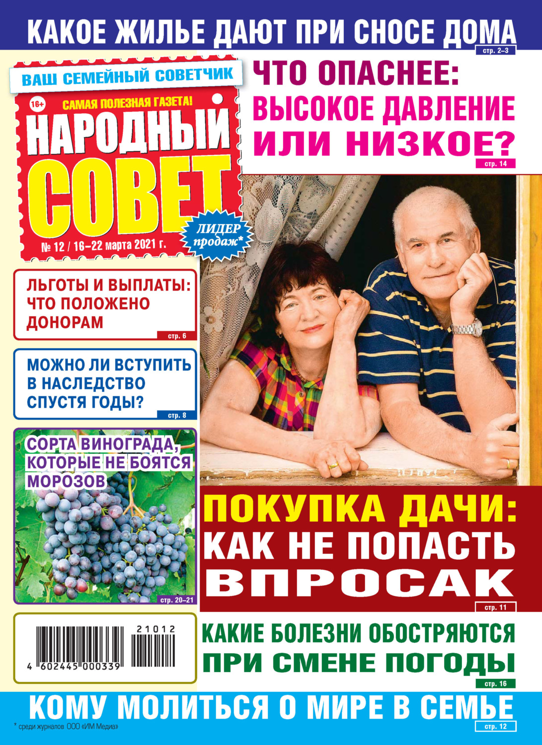 Обложка книги «Народный совет №12/2021»