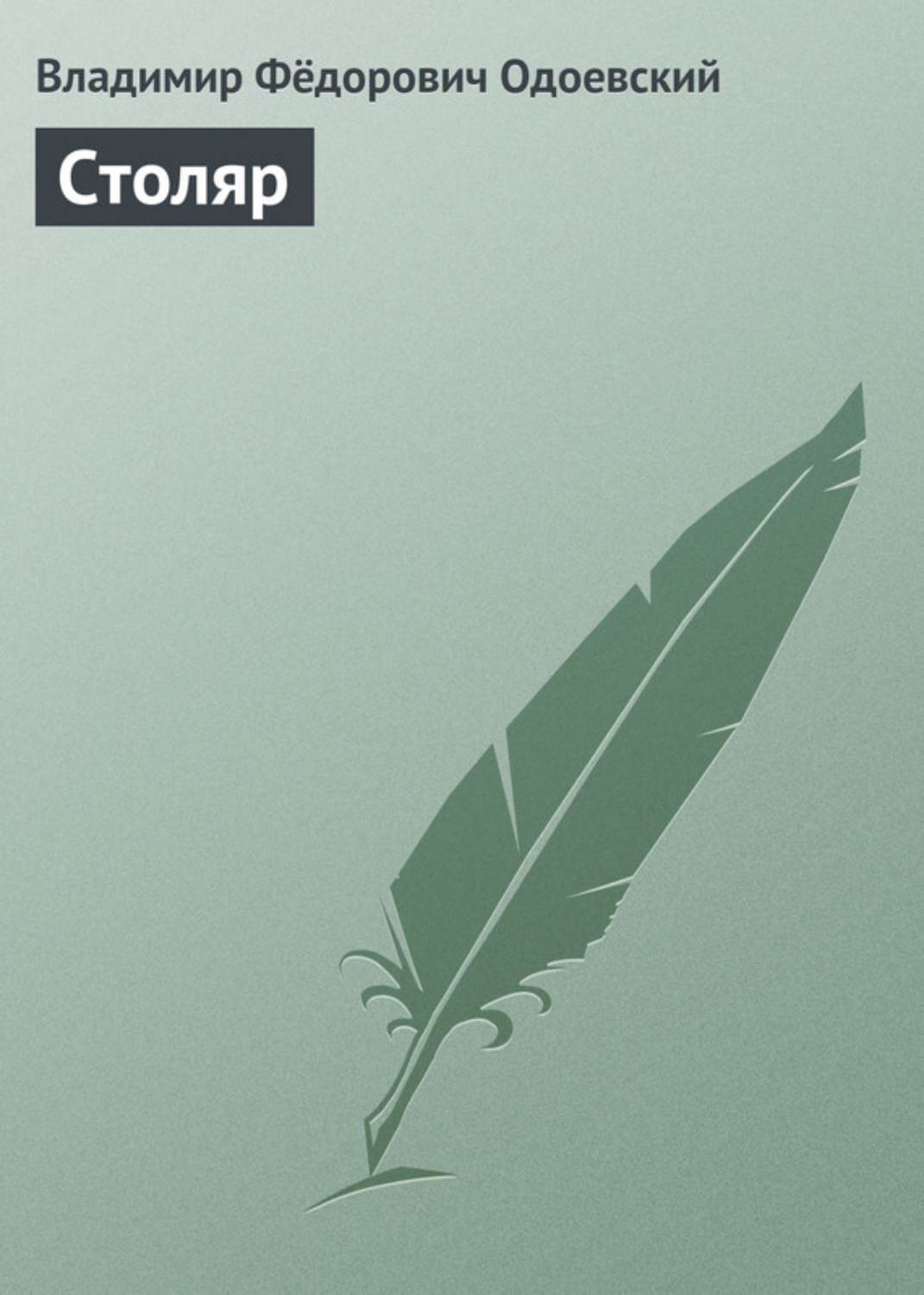 Обложка книги «Столяр»