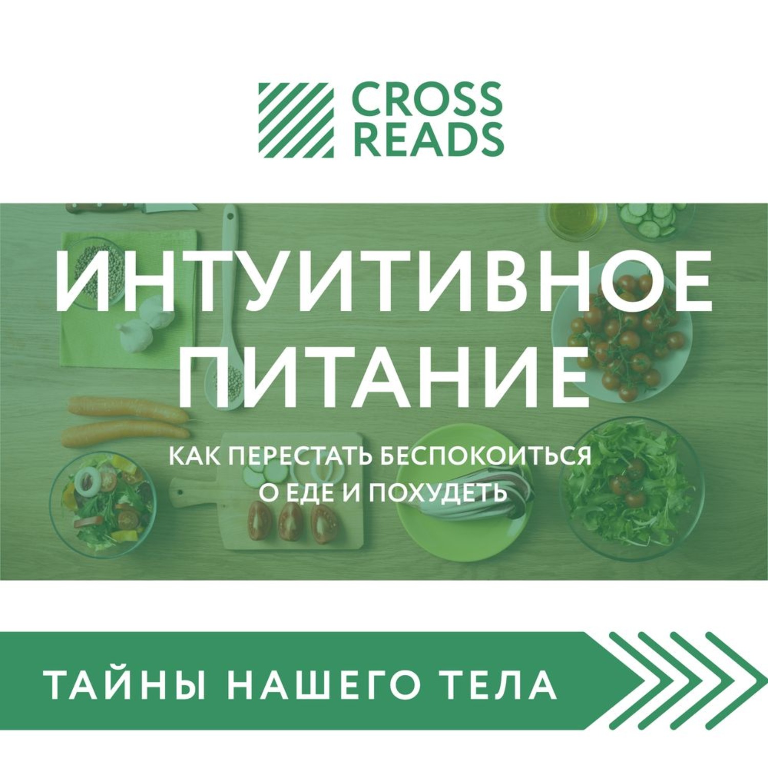 Обложка книги «Саммари книги «Интуитивное питание. Как перестать беспокоиться о еде и похудеть»»
