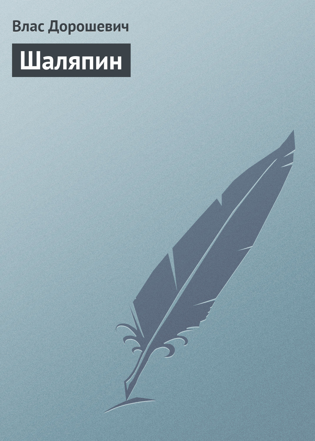 Обложка книги «Шаляпин»