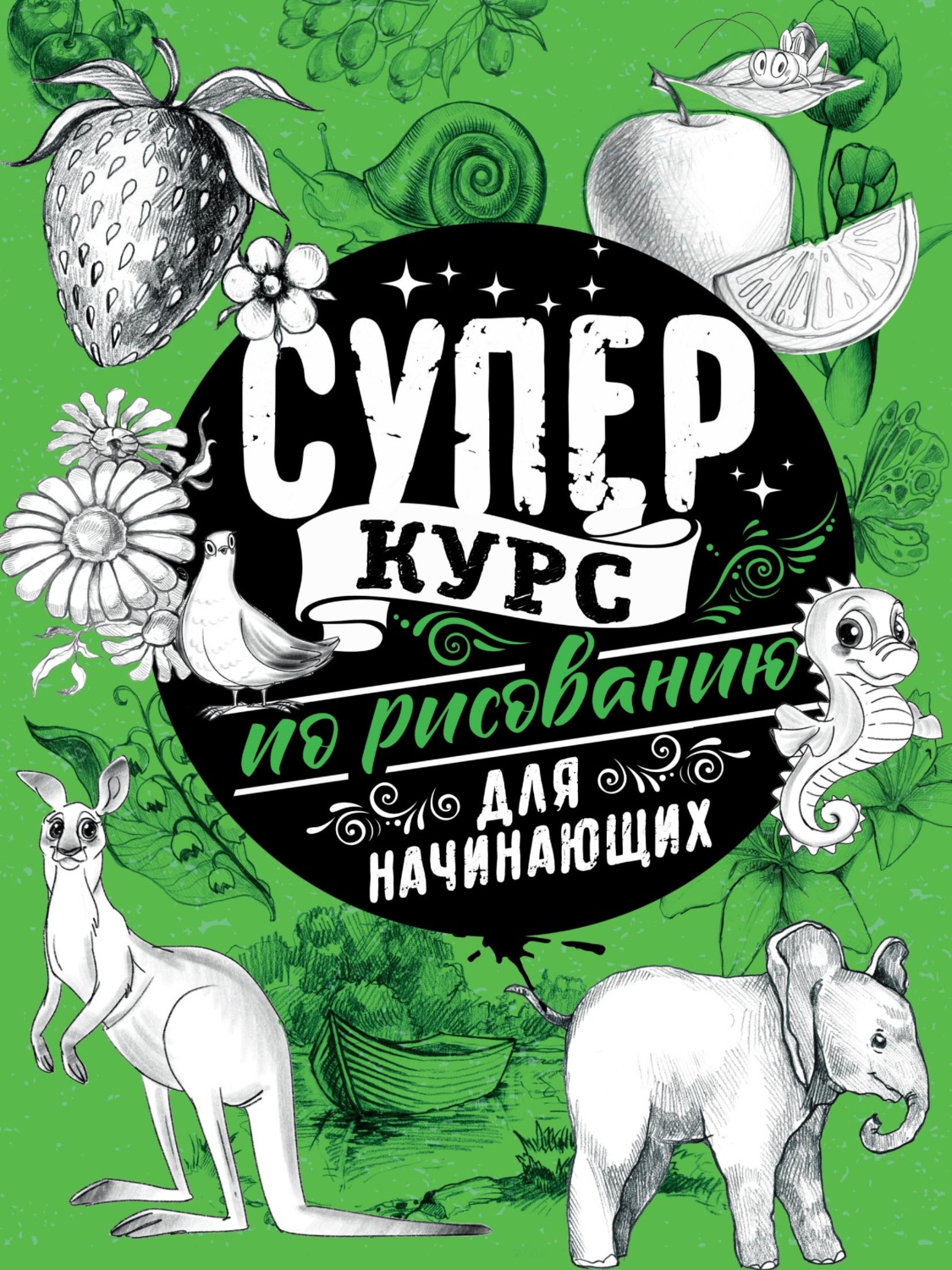 Обложка книги «Суперкурс по рисованию для начинающих»