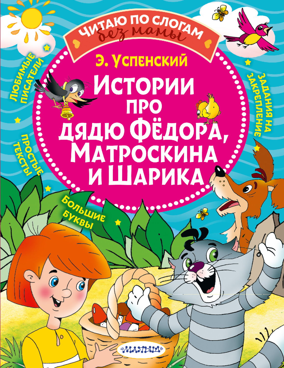 Обложка книги «Истории про дядю Федора, Матроскина и Шарика»