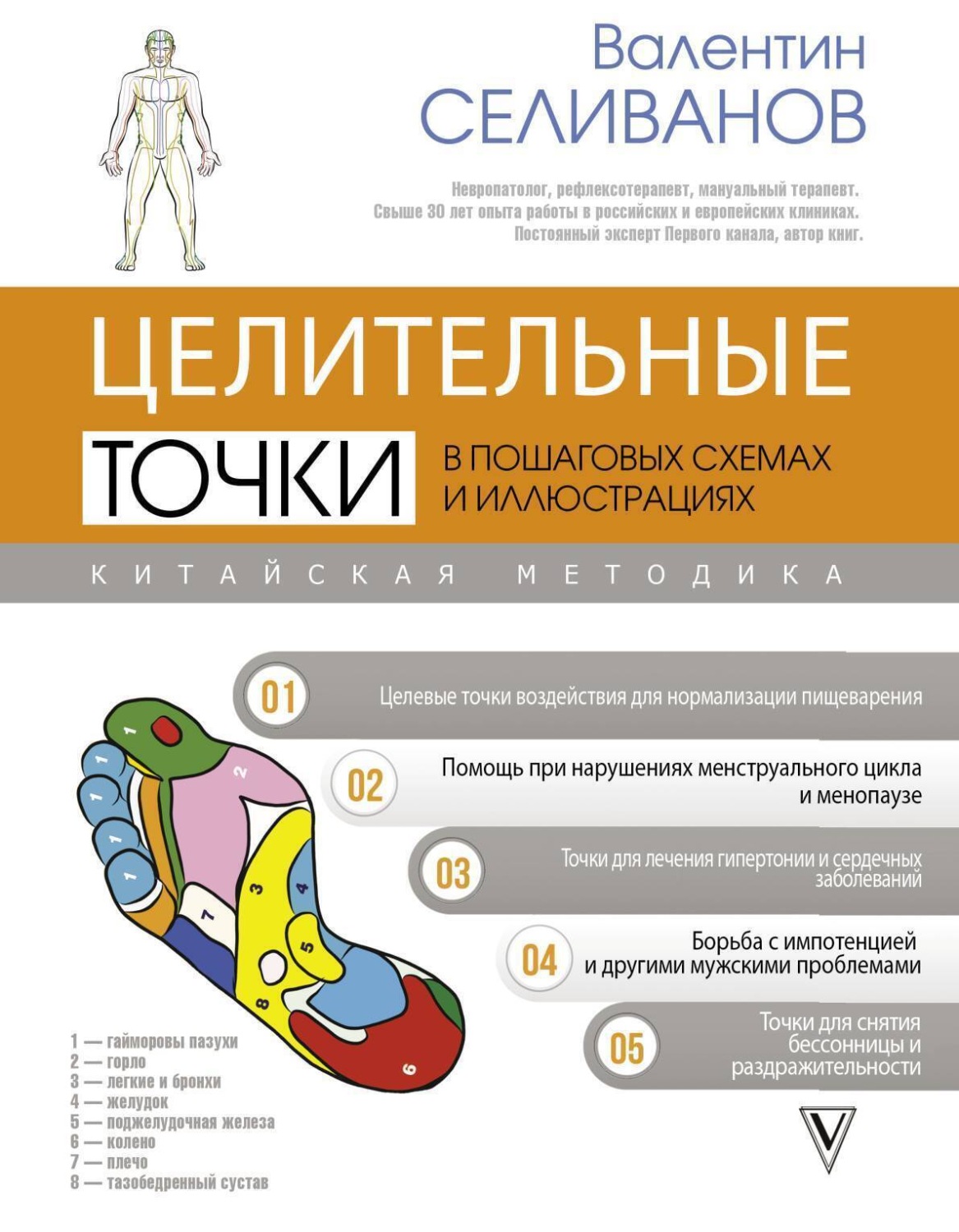 Обложка книги «Целительные точки в пошаговых схемах и иллюстрациях. Китайская методика»