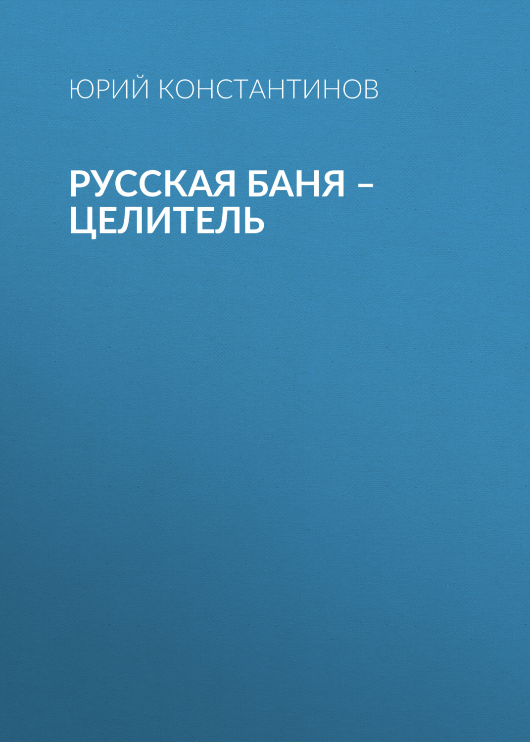 Обложка книги «Русская баня – целитель»