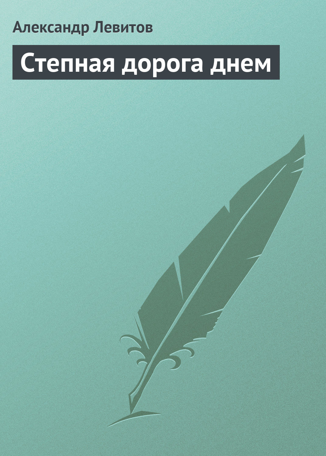 Обложка книги «Степная дорога днем»