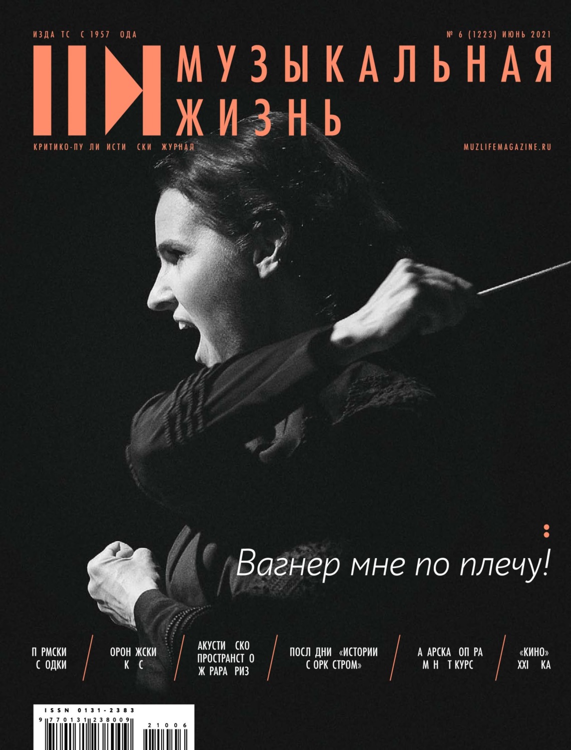 Обложка книги «Журнал «Музыкальная жизнь» №6 (1223), июнь 2021»