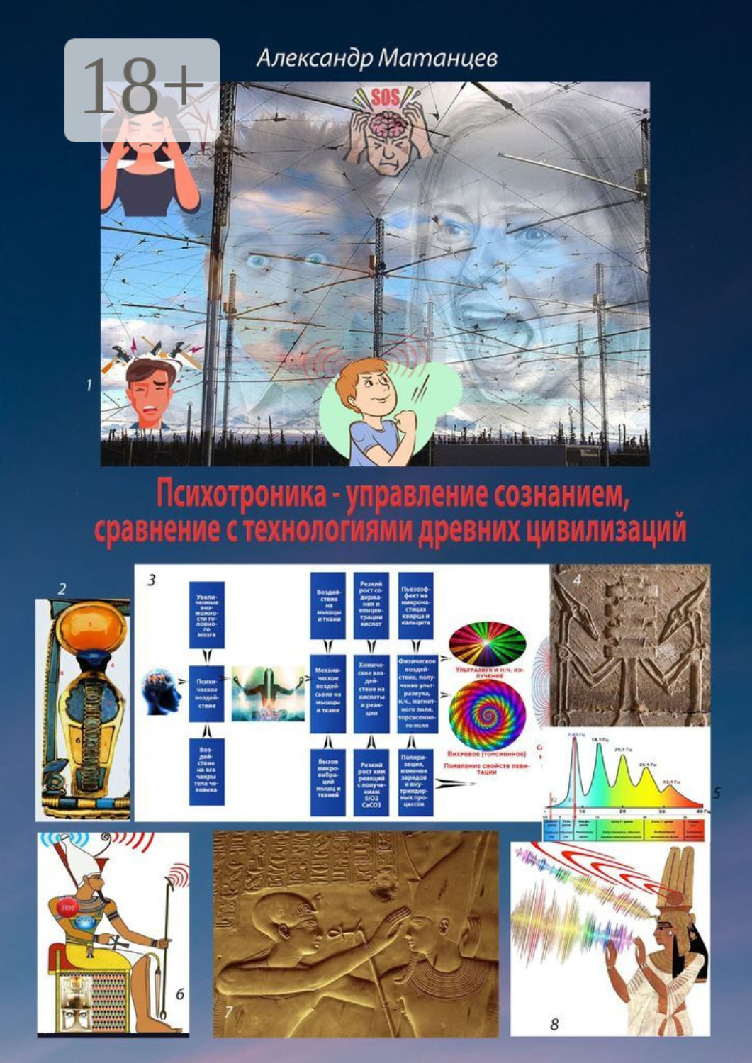 Обложка книги «Психотроника – управление сознанием, сравнение с технологиями древних цивилизаций»