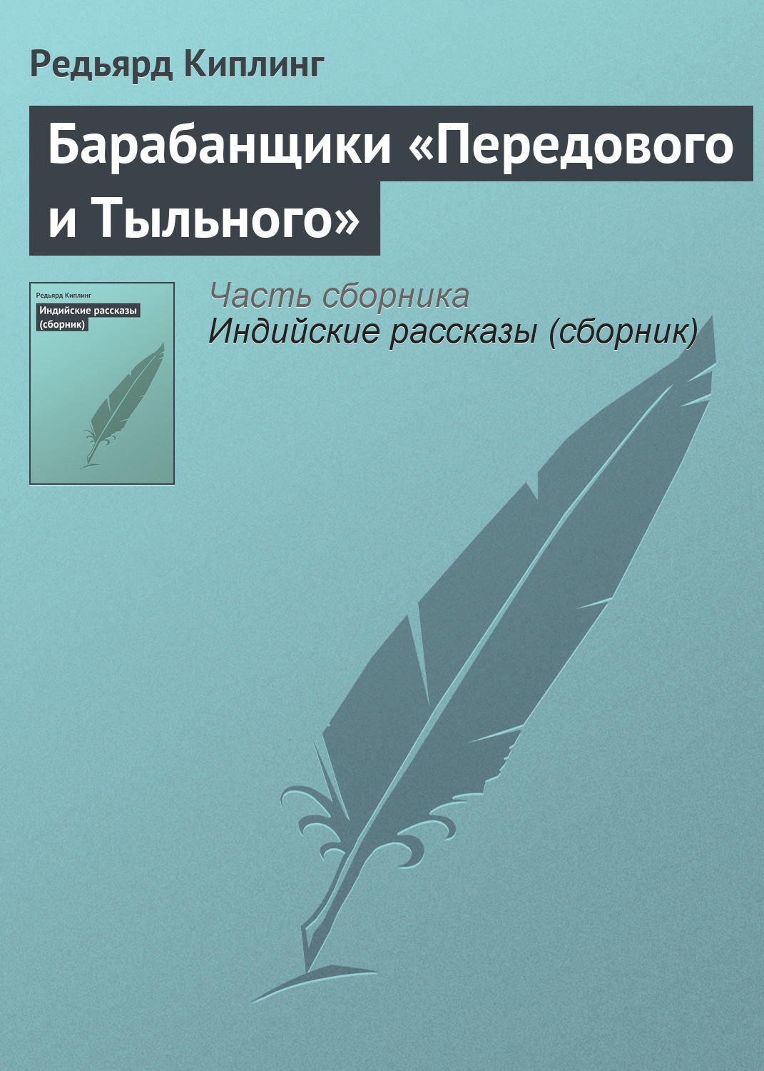 Обложка книги «Барабанщики «Передового и Тыльного»»