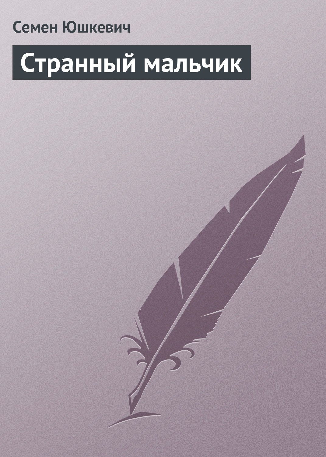 Обложка книги «Странный мальчик»