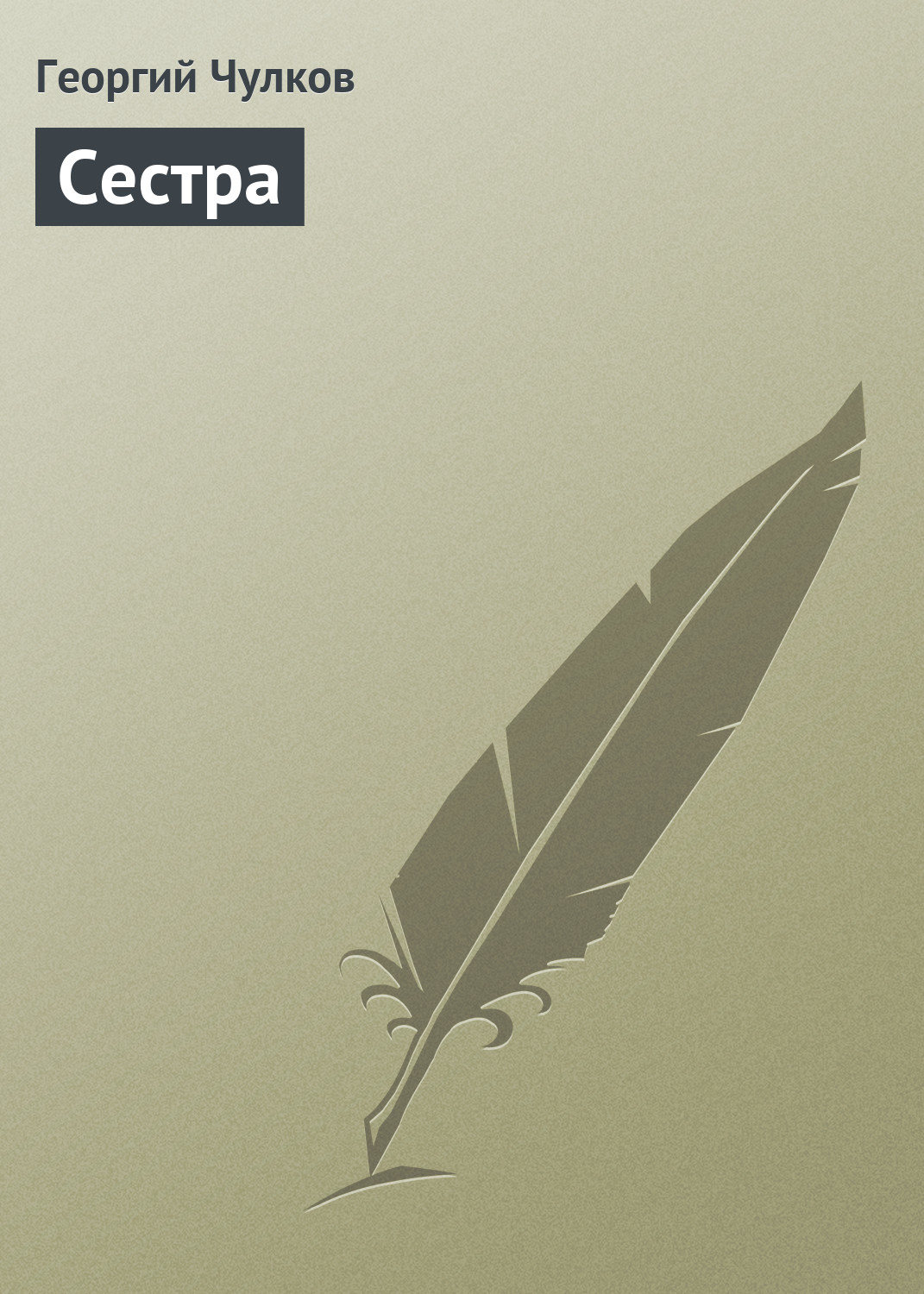 Обложка книги «Сестра»