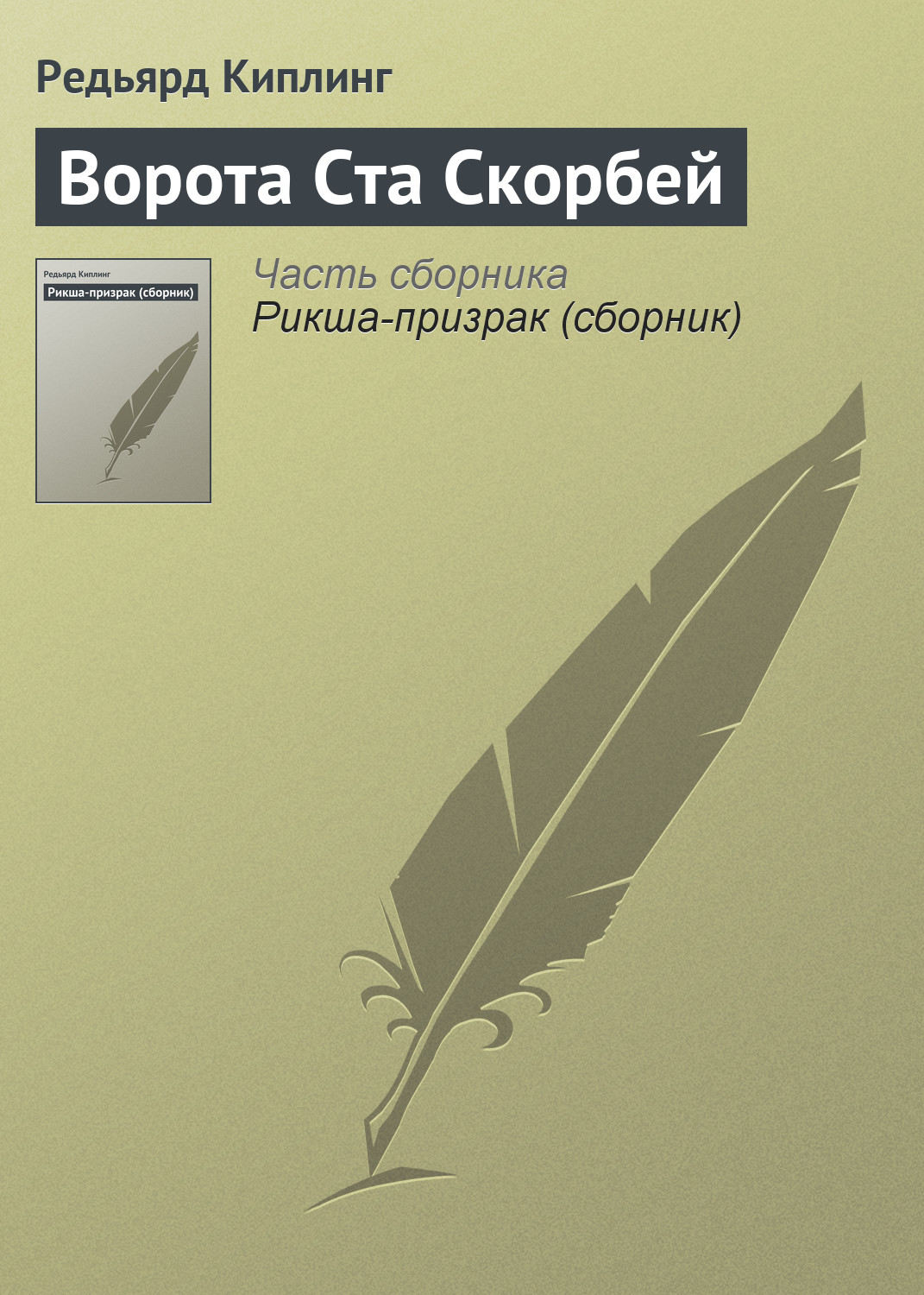 Обложка книги «Ворота Ста Скорбей»