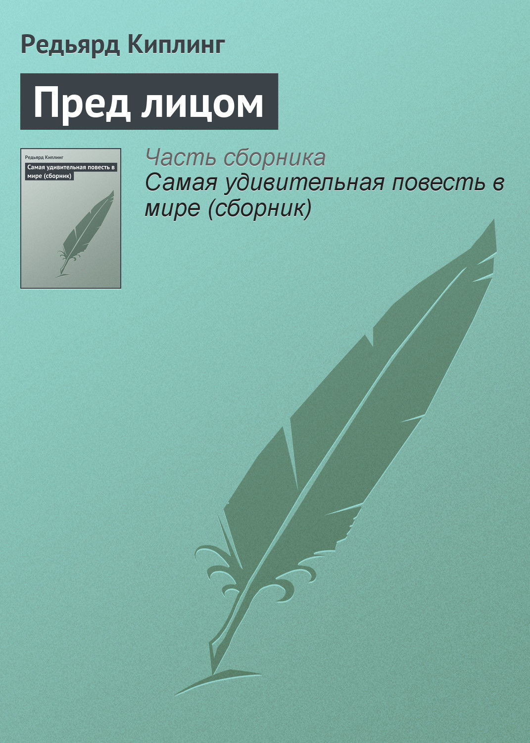 Обложка книги «Пред лицом»