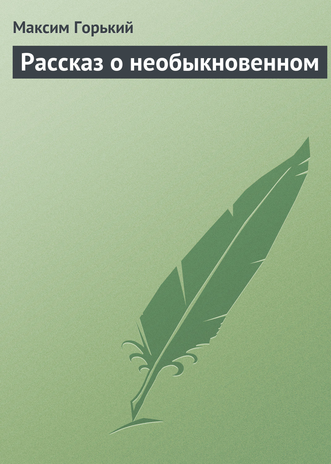 Обложка книги «Рассказ о необыкновенном»