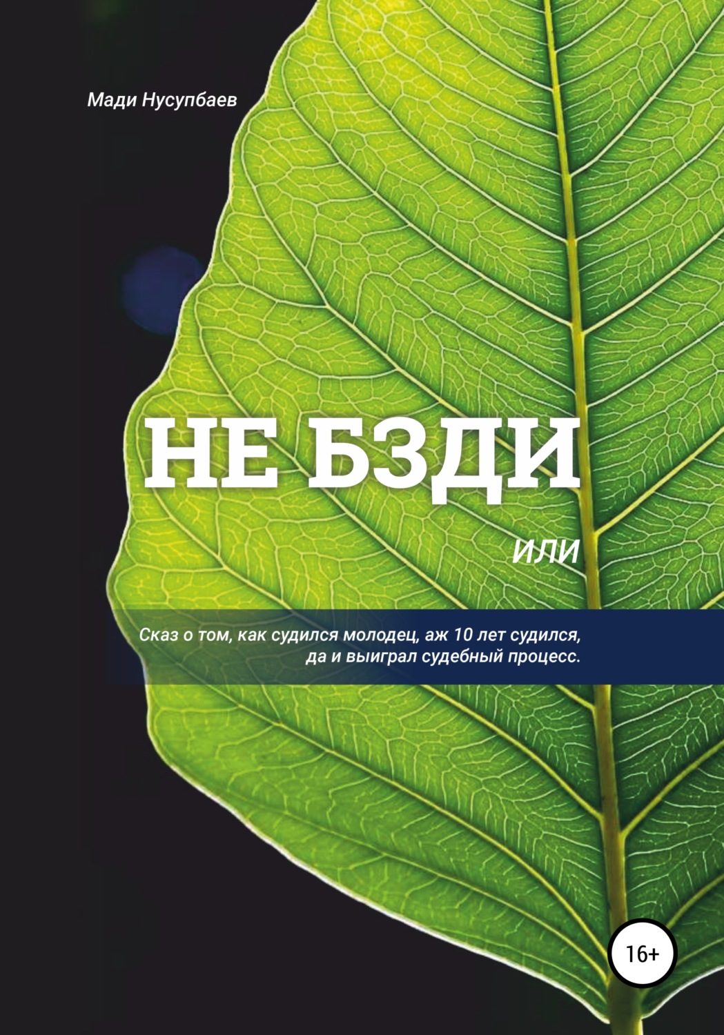 Обложка книги «Не бзди, или Сказ о том, как судился молодец, аж 10 лет судился, да и выиграл судебный процесс»