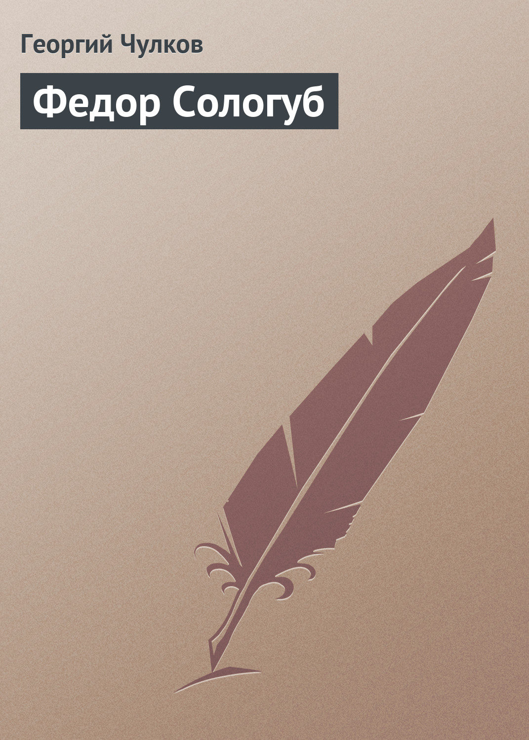 Обложка книги «Федор Сологуб»