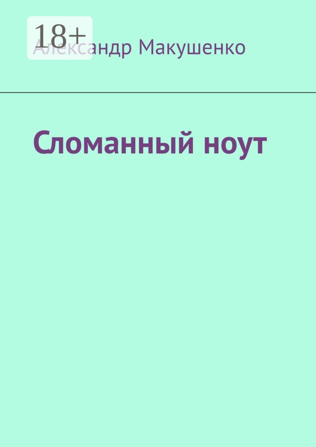 Обложка книги «Сломанный ноут»
