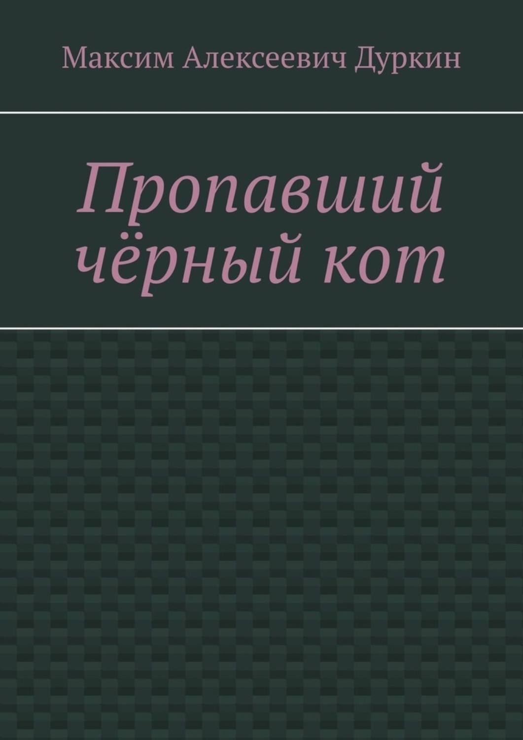 Обложка книги «Пропавший чёрный кот»