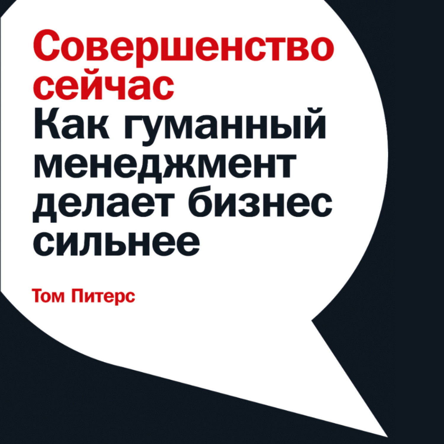 Обложка книги «Совершенство сейчас. Как гуманный менеджмент делает бизнес сильнее»