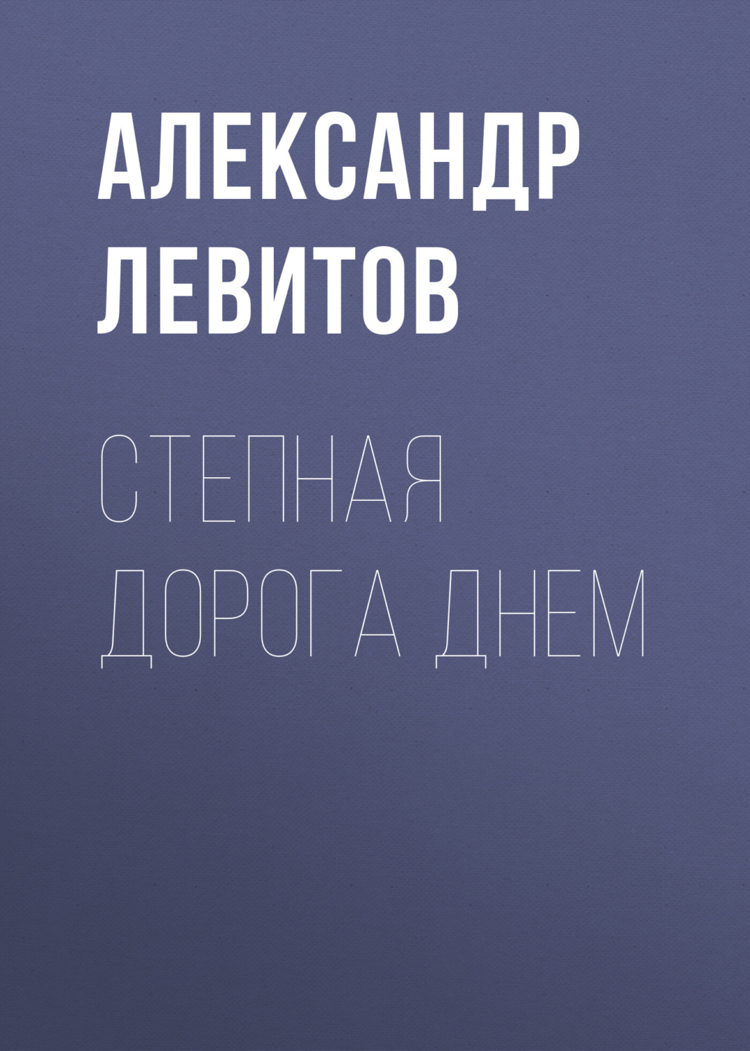 Обложка книги «Степная дорога днем»