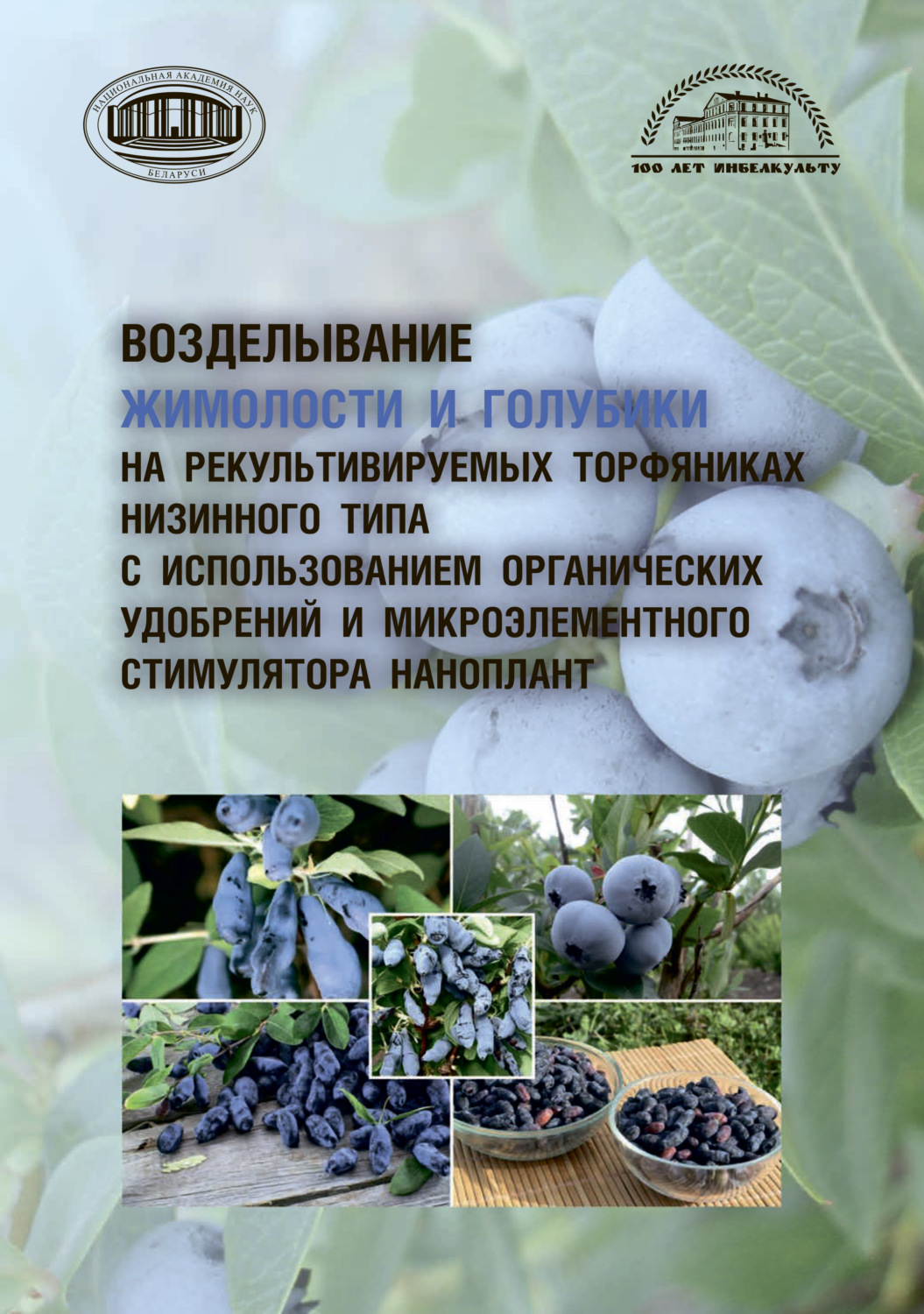 Обложка книги «Возделывание жимолости и голубики на рекультивируемых торфяниках низинного типа»