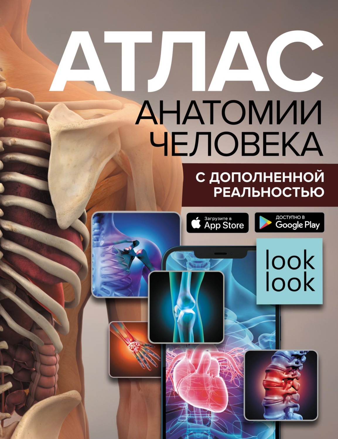 Обложка книги «Атлас анатомии человека с дополненной реальностью»