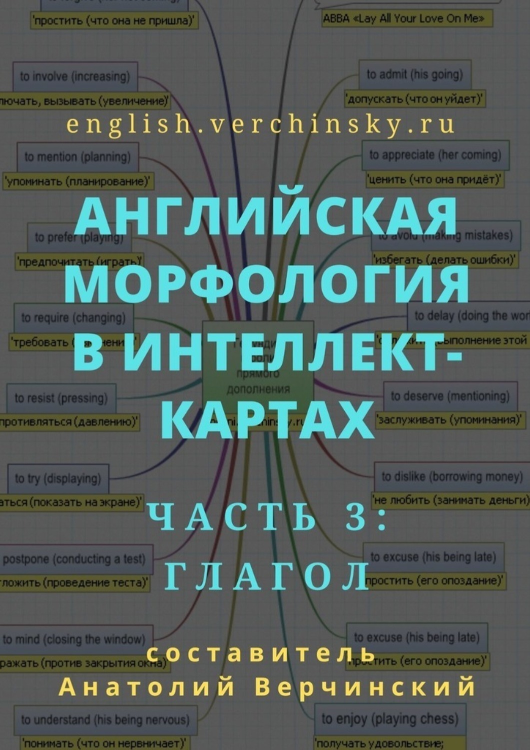 Обложка книги «Английская морфология в интеллект-картах. Часть 3: глагол»