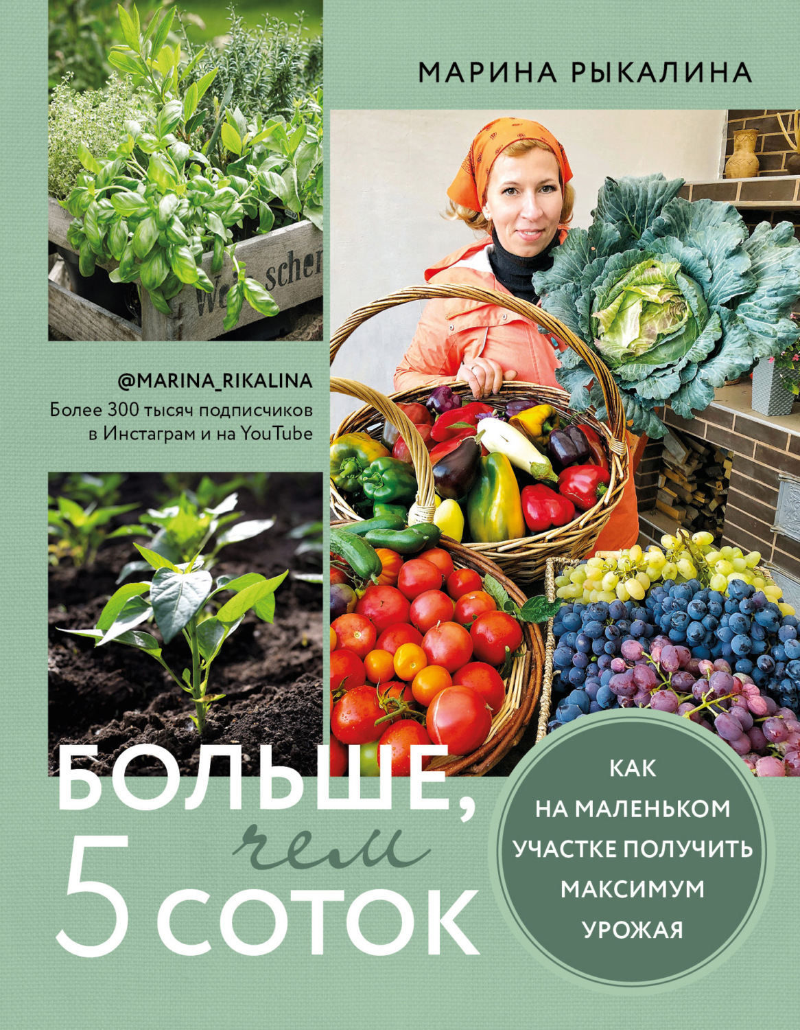 Обложка книги «Больше, чем 5 соток. Как на маленьком участке получить максимум урожая»