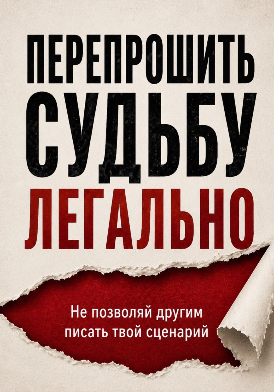 Обложка книги «Перепрошить судьбу легально. Не позволяй другим писать твой сценарий»