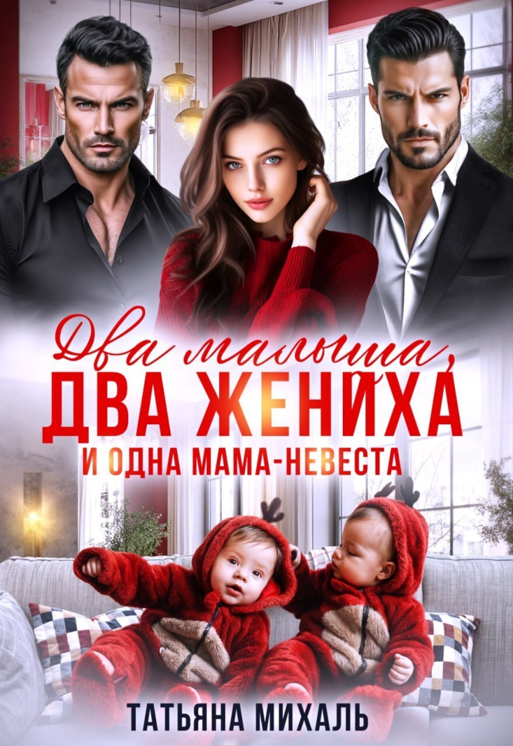 Обложка книги «Два малыша, два жениха и одна мама-невеста»