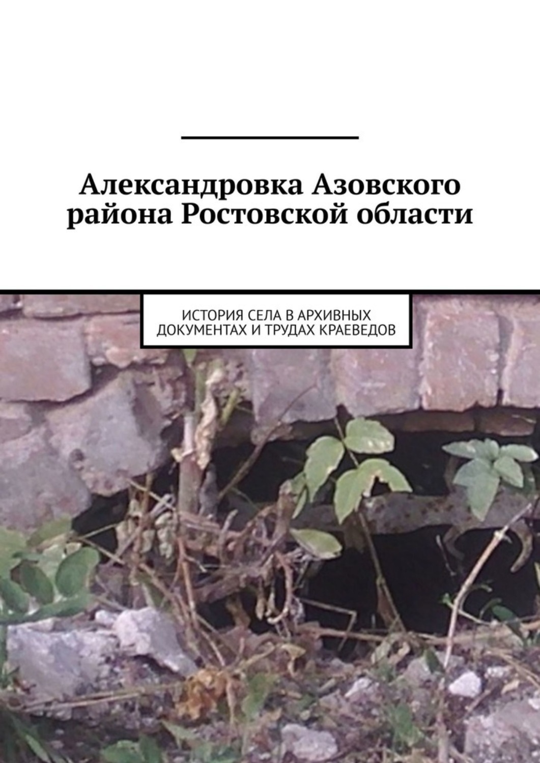 Обложка книги «Александровка Азовского района Ростовской области. История села в архивных документах и трудах краеведов»