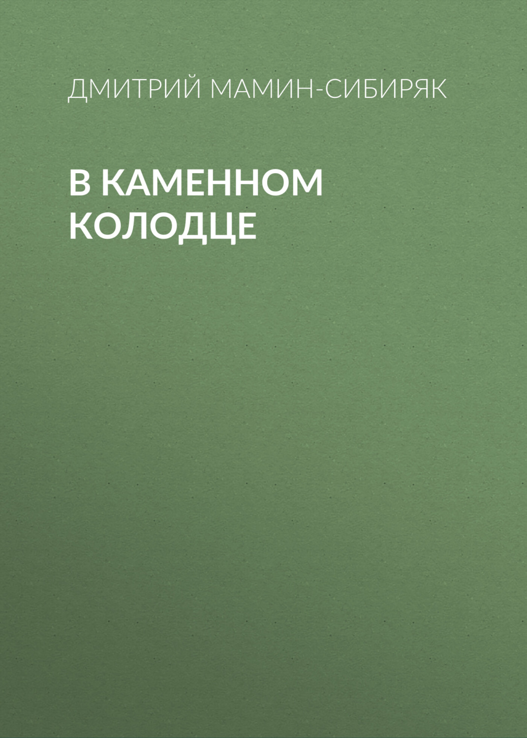 Обложка книги «В каменном колодце»
