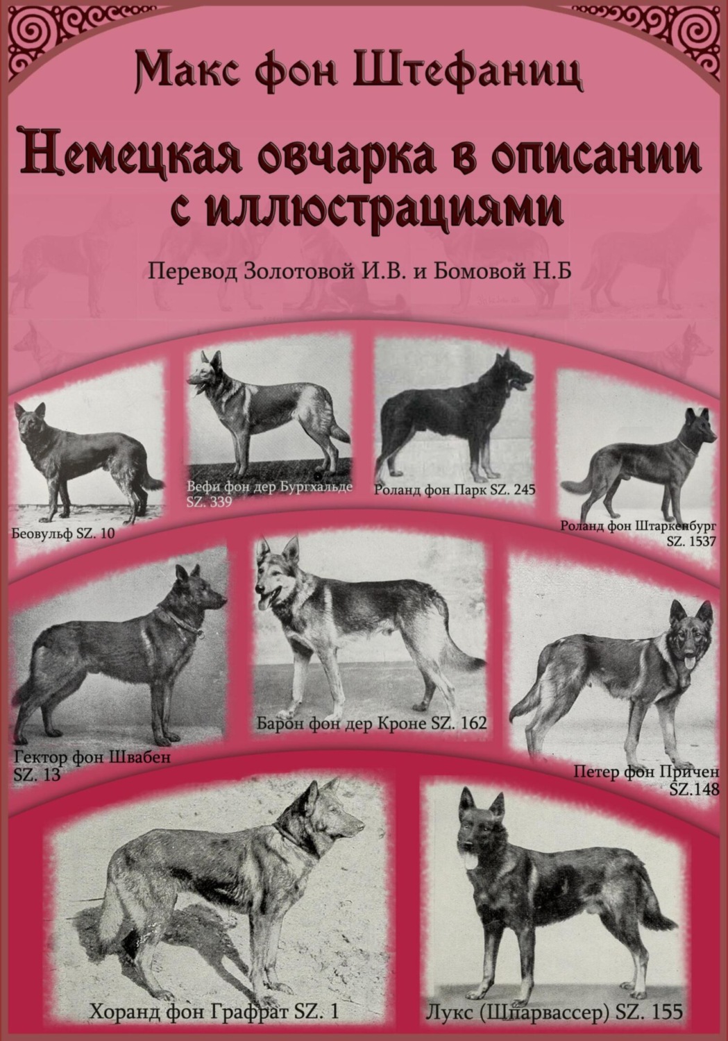 Обложка книги «Немецкая овчарка в описании с иллюстрациями. Часть I из III: Овчарки и пастушьи собаки, их происхождение и родство»
