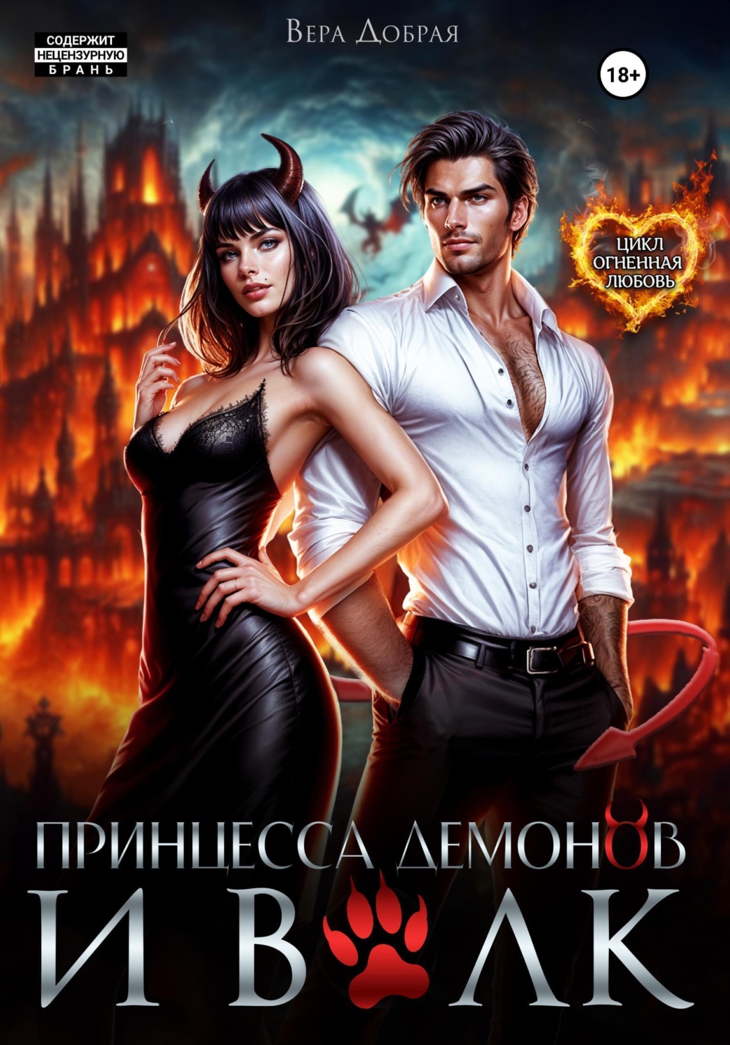 Обложка книги «Принцесса демонов и Волк»