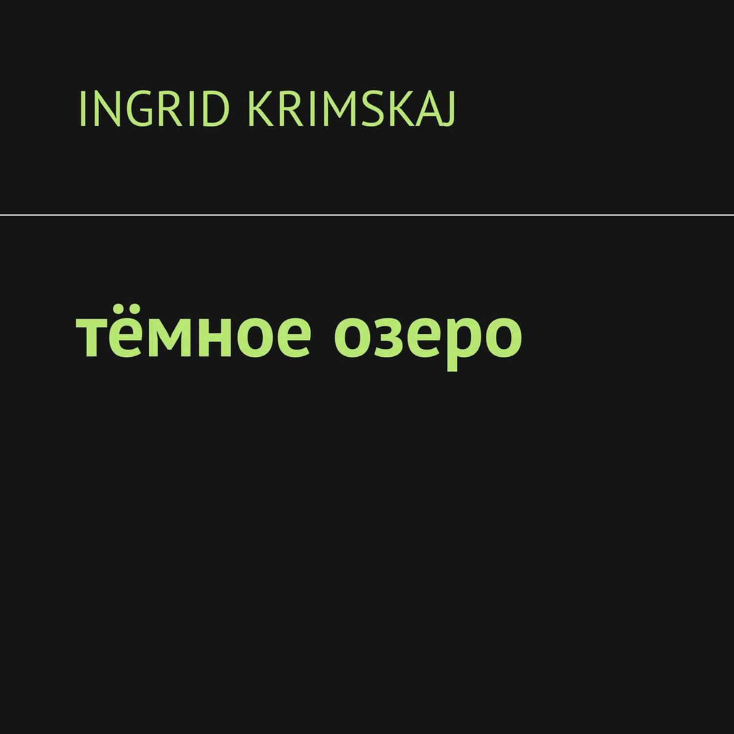 Обложка книги «Тёмное озеро»