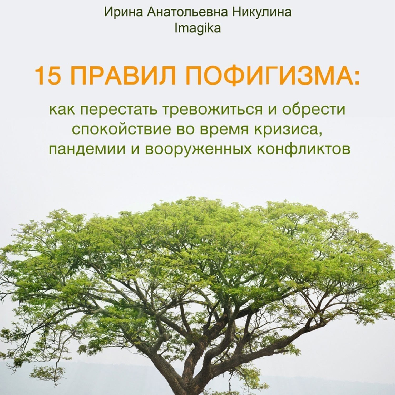 Обложка книги «15 правил пофигизма: как перестать тревожиться и обрести спокойствие во время кризиса, пандемии и вооруженных конфликтов»