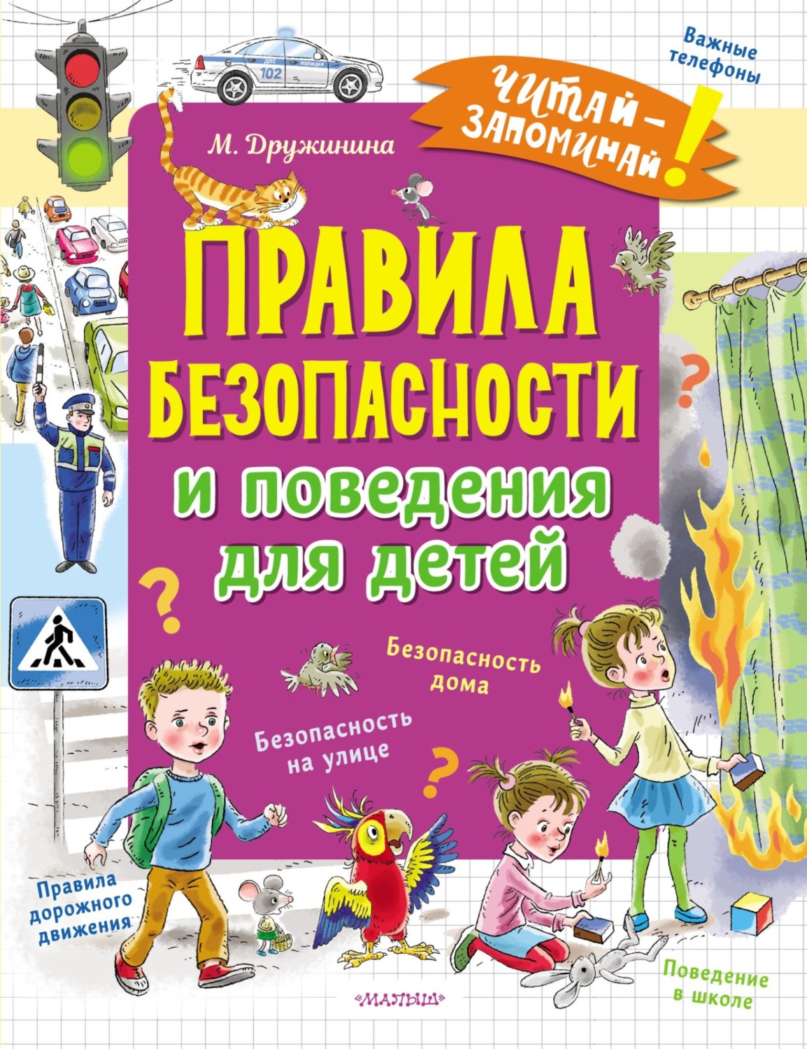 Обложка книги «Правила безопасности и поведения для детей»