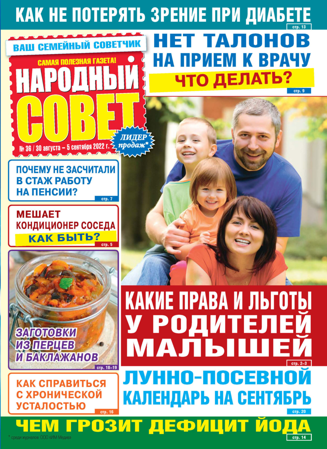 Обложка книги «Народный совет №36/2022»