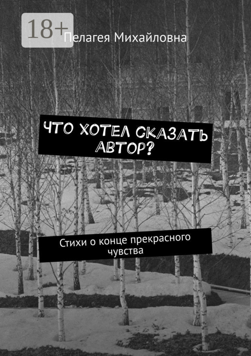 Обложка книги «Что хотел сказать автор? Стихи о конце прекрасного чувства»